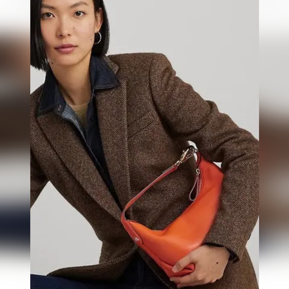 Lauren Ralph Lauren KASSIE‎ Medium Bag. Harvest Fall Orange. Medium. (B1)